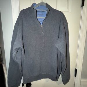 Quarter-Zip Men's Sweater - Gray